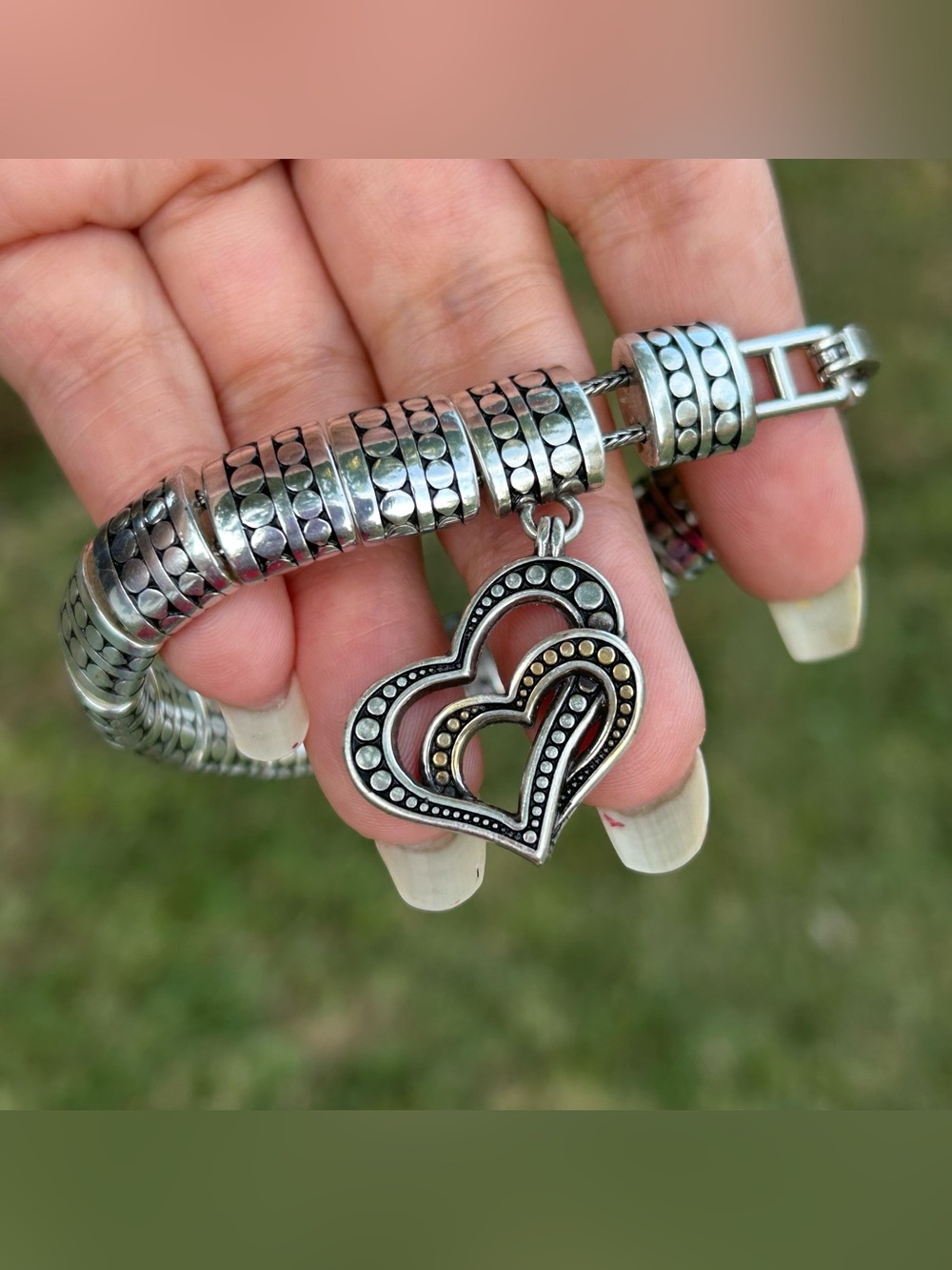 Brighton Double heart bracelet whit gold an silver tone